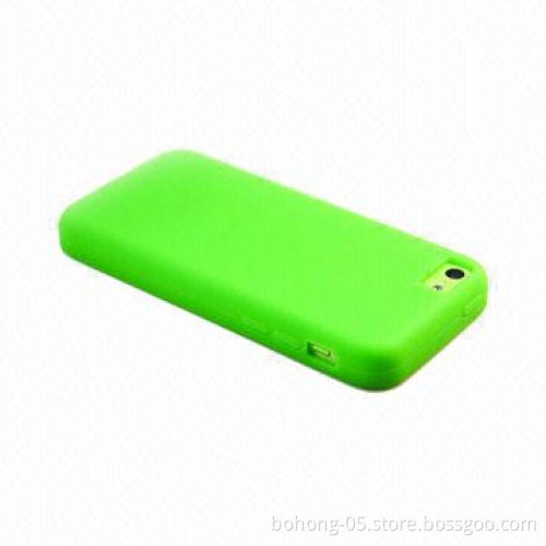 Silicone Cases for iPhone 5C, No Pattern, Various Colors Available